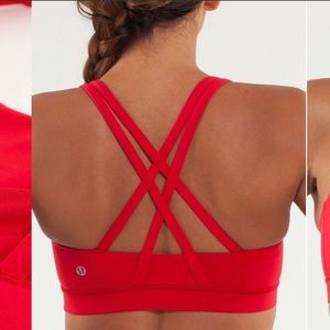 Lululemon Red Energy Sports Bra
